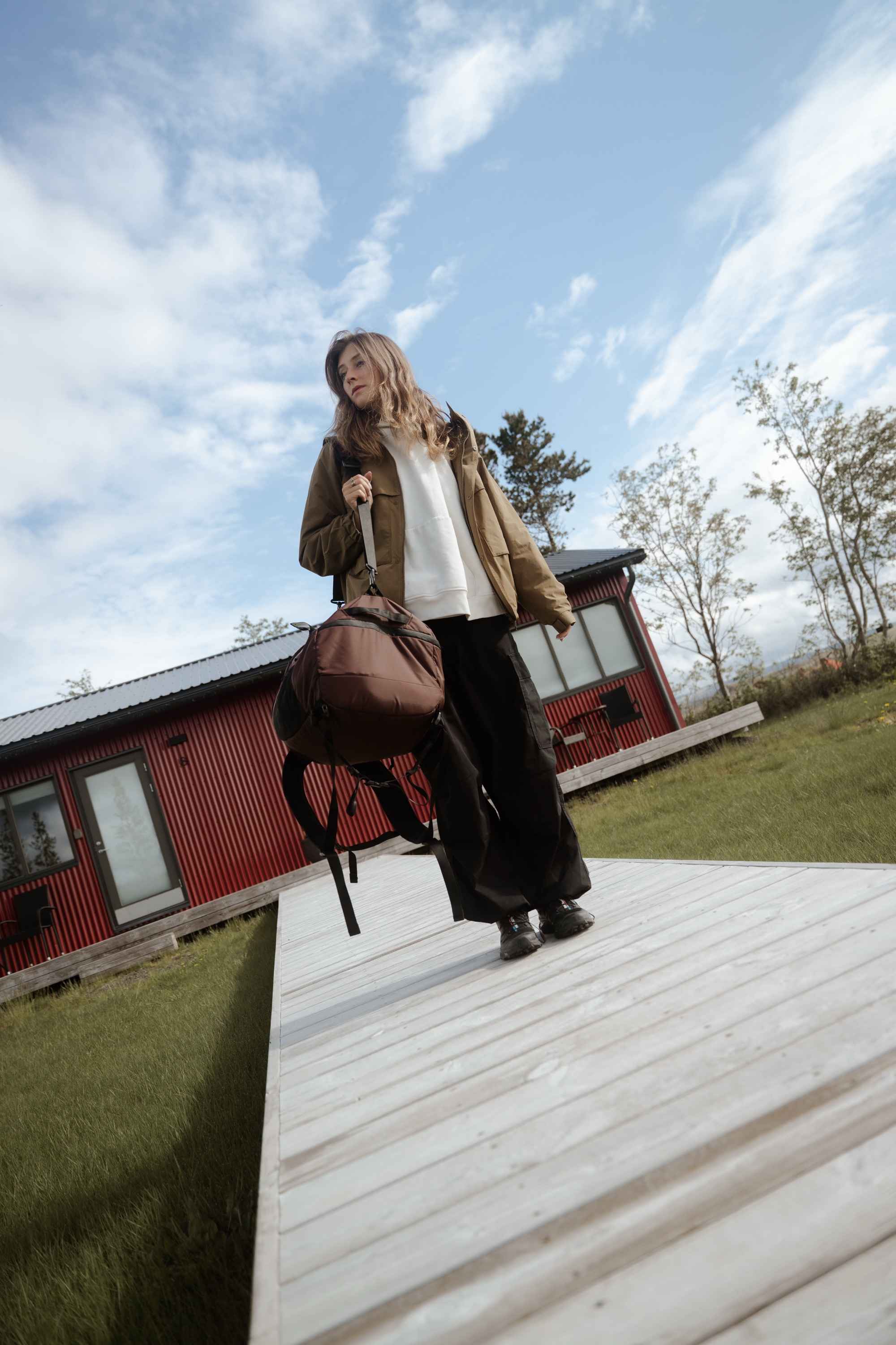 jacke, pullover, tasche, schuhe, outdoor