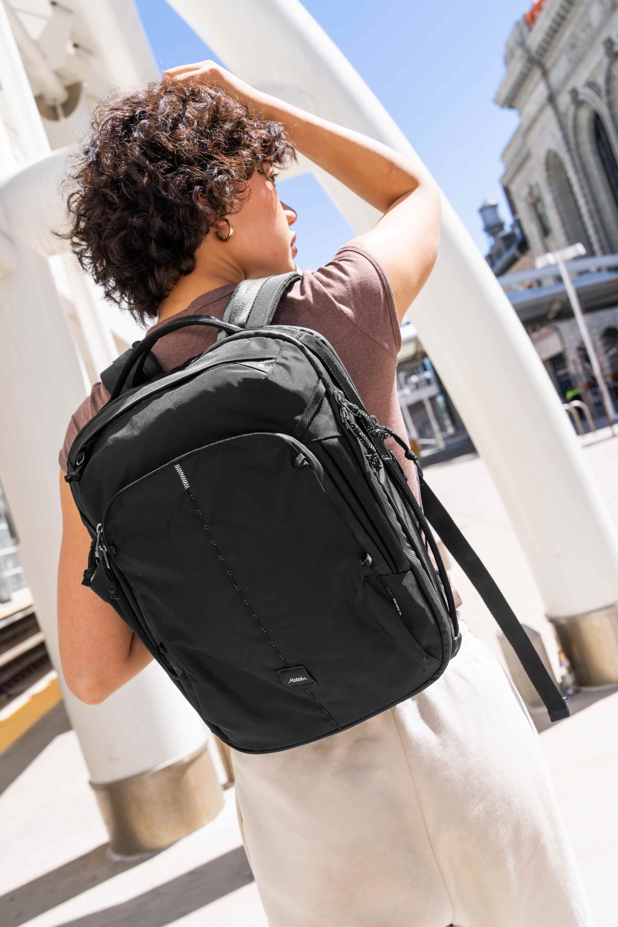 Rucksack, Schwarz, Reise, Alltag, Stadt