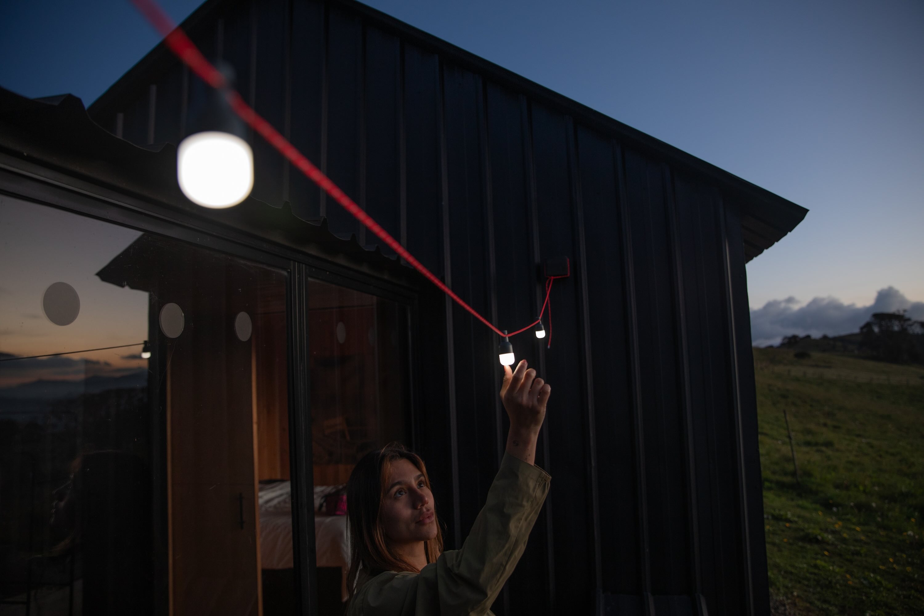 Beleuchtung, Licht, Unterschlupf, Person, Frau