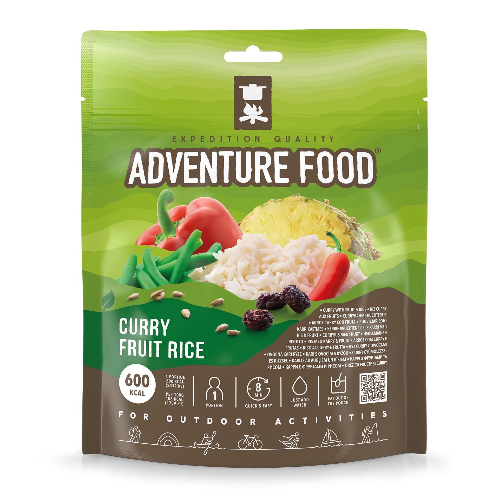 Adventure Food Curry Fruit Rice (18-pack)