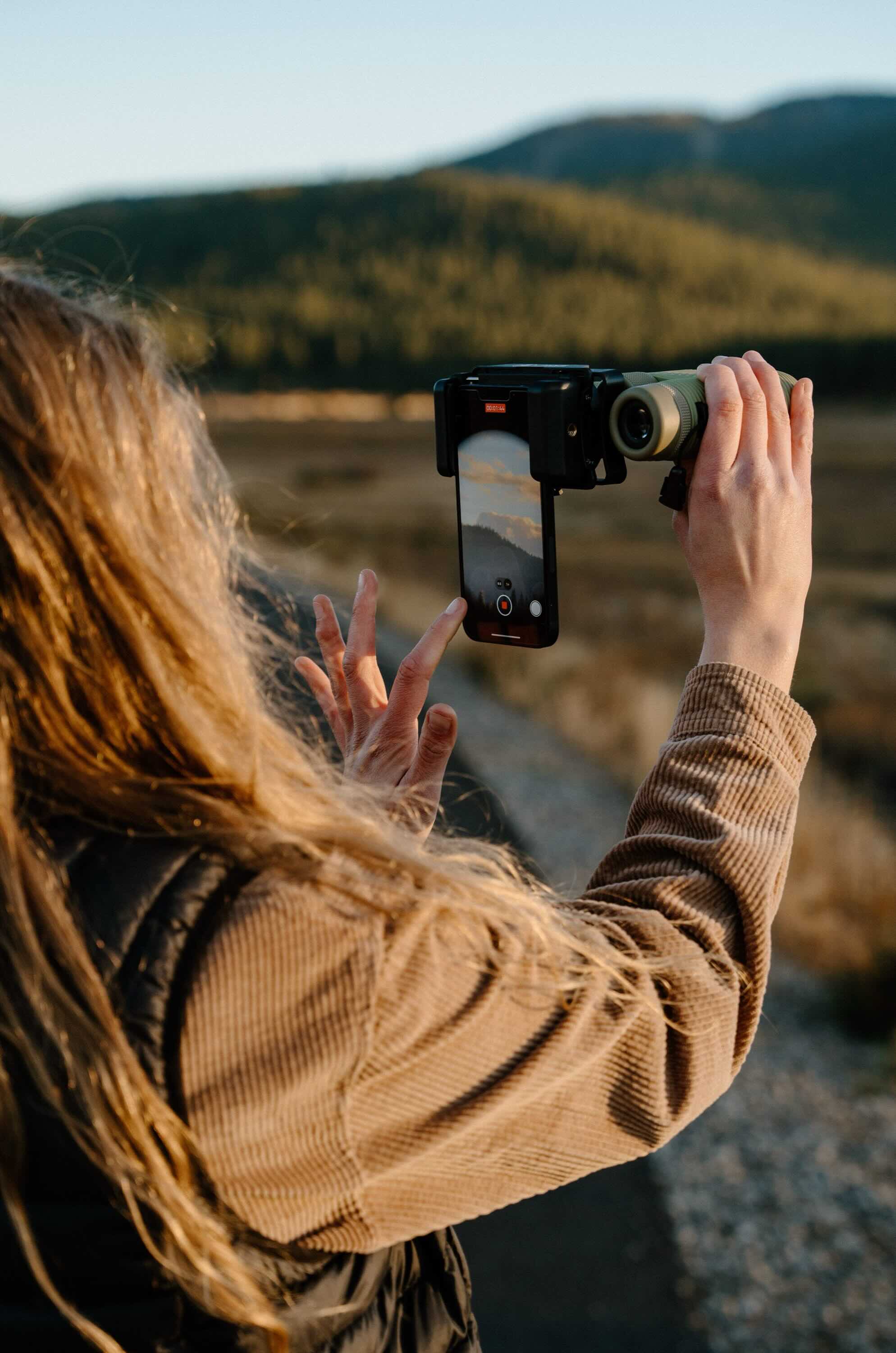 camcorder, kamera, smartphone, filmen, outdoor