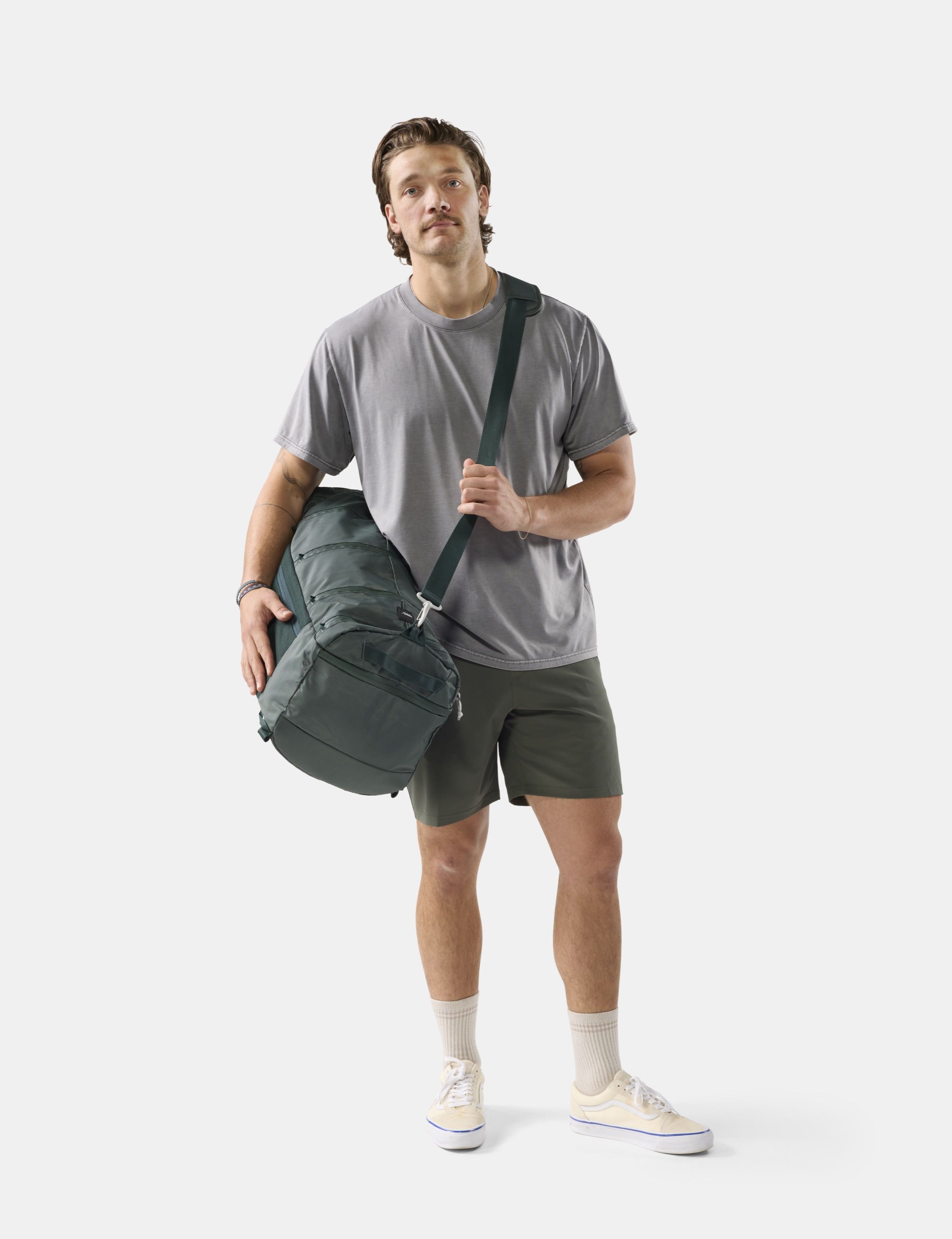 Reisetasche, Duffle, Schultergurt, Grün, Sporttasche