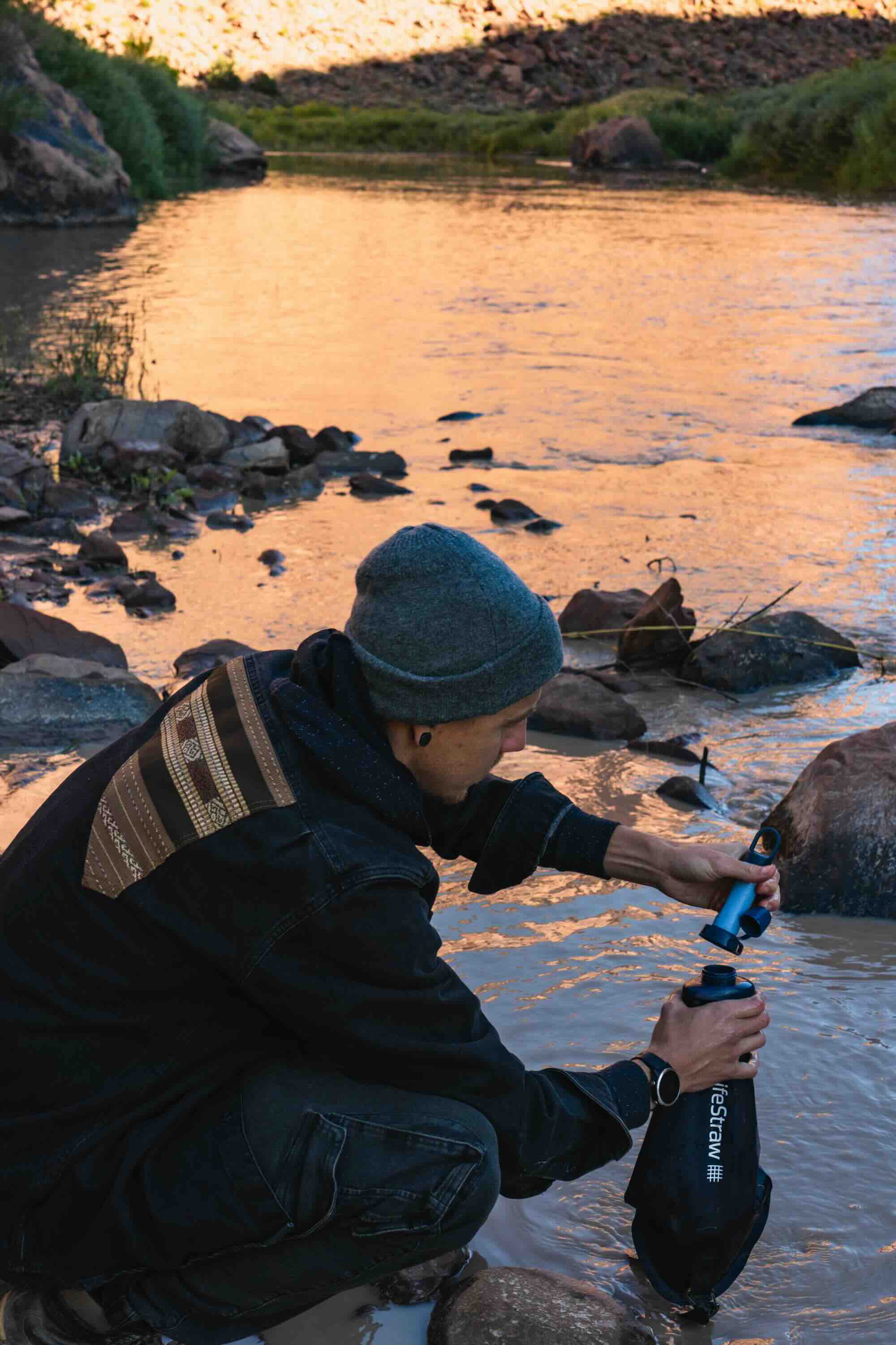 Wasser, Bootszubehör, Wasserflasche, Tasche, Sturmhaube
