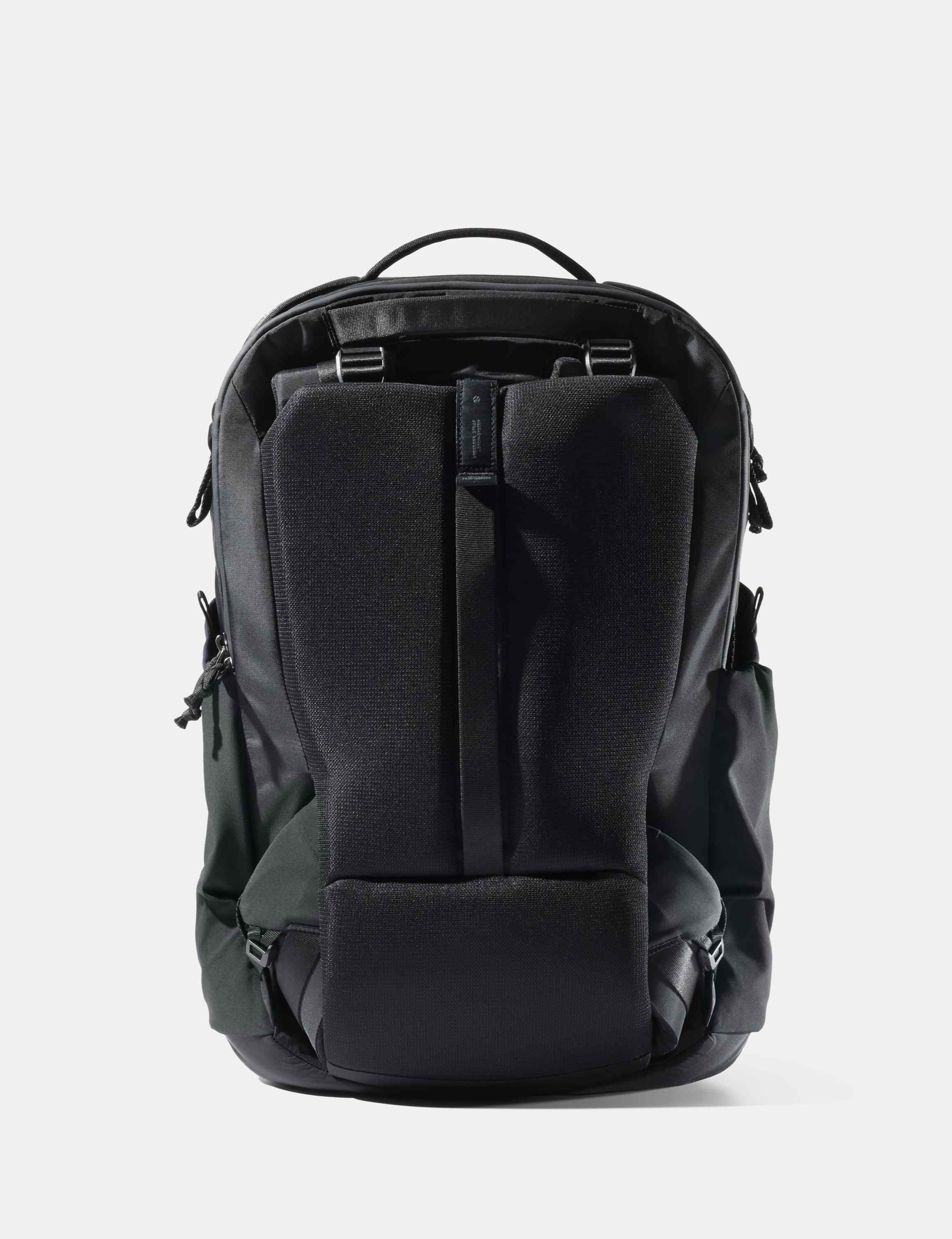 Rucksack, Schwarzer Rucksack, Ergonomischer Rücken, Polsterträger, Seitentaschen