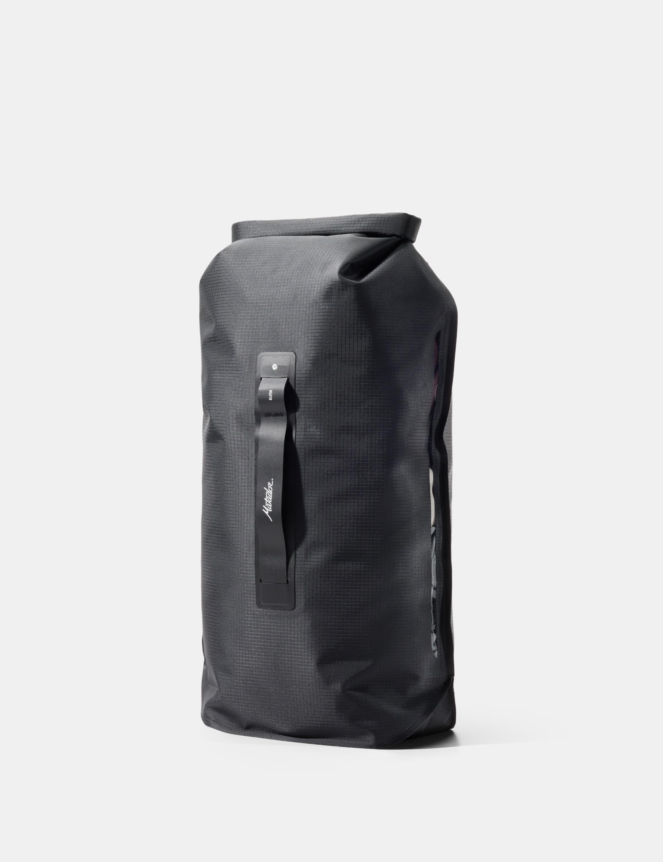 Reisetasche, Dry bag, Rolltop, Gepolsterte Tasche, Schwarz