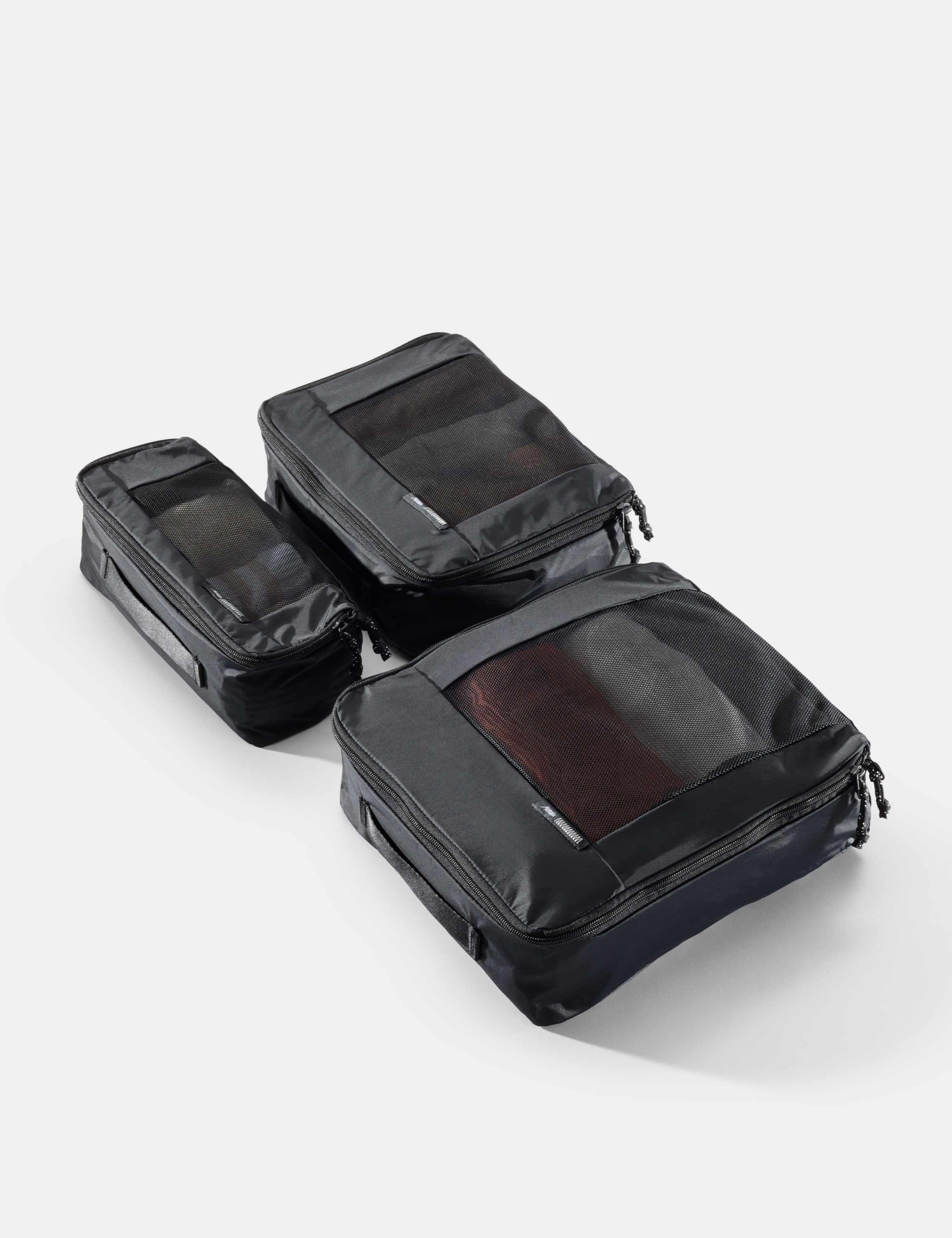 Reise-Organizer, Tasche, Kofferorganizer, Mesh-Fächer, Schwarz