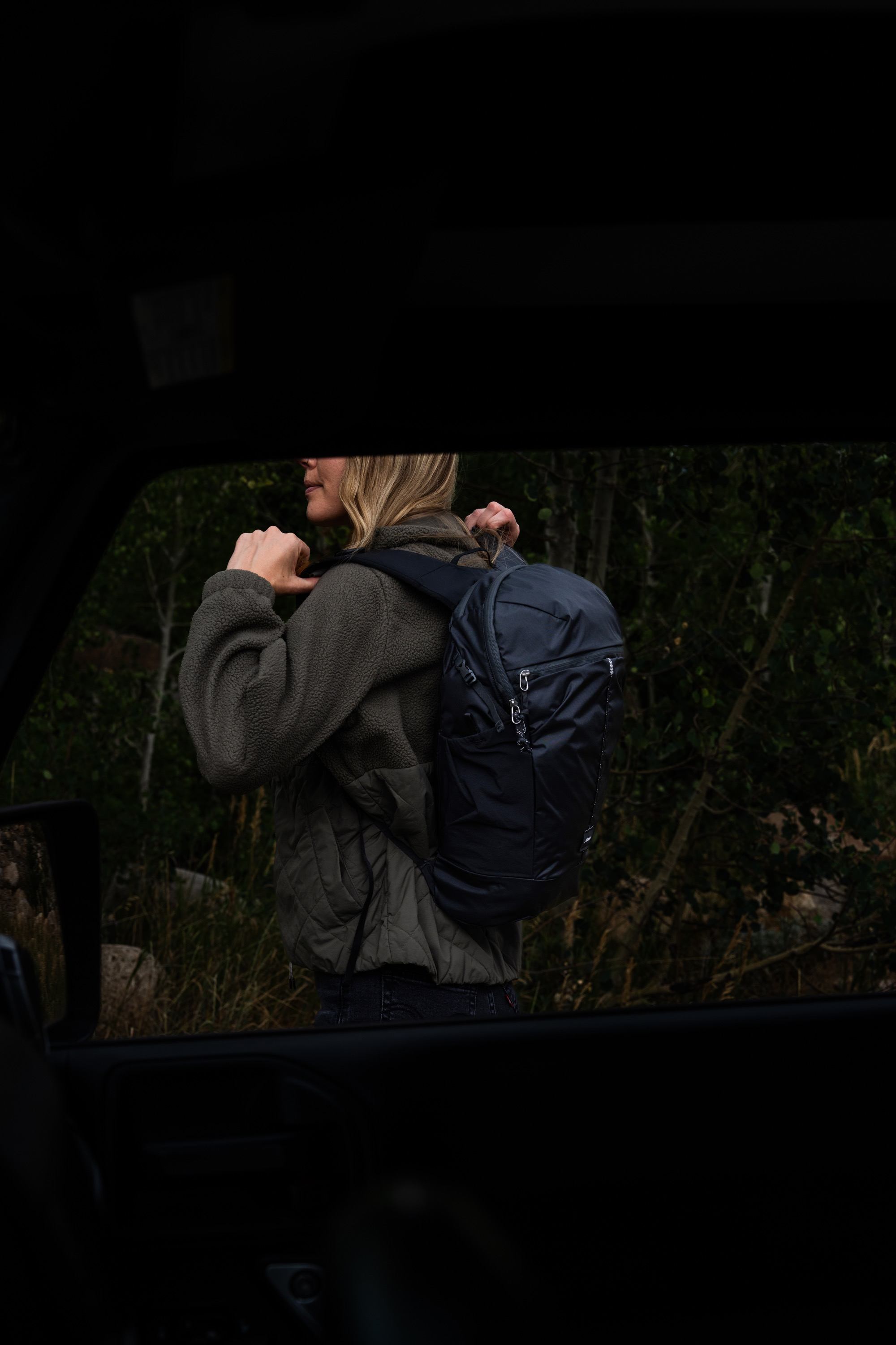Rucksack, Backpack, Nylon, Dunkelblau, Außenaufnahme