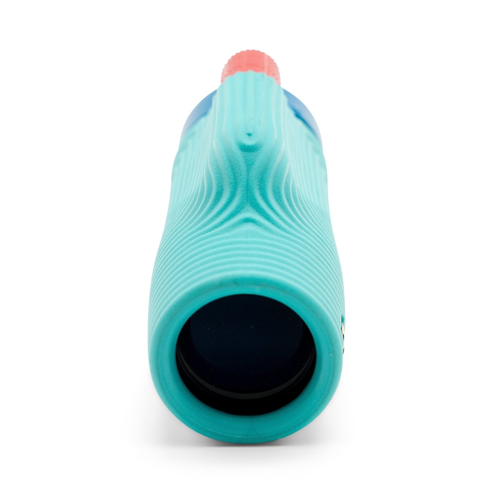 telescope,  binocular,  zoom,  teal,  plastic