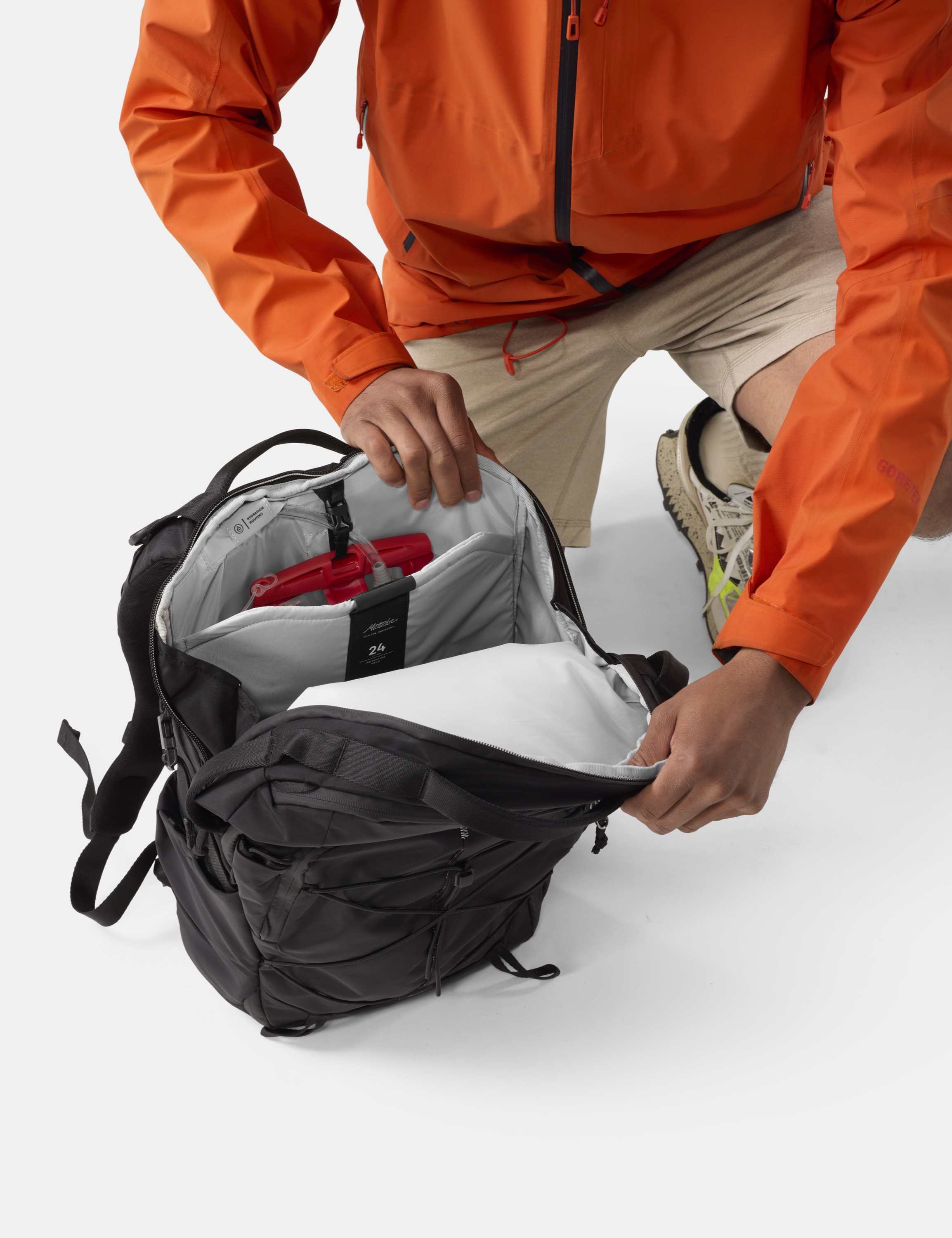 Rucksack, Damenrucksack, Laptopfach, Wanderausrüstung, Schwarz