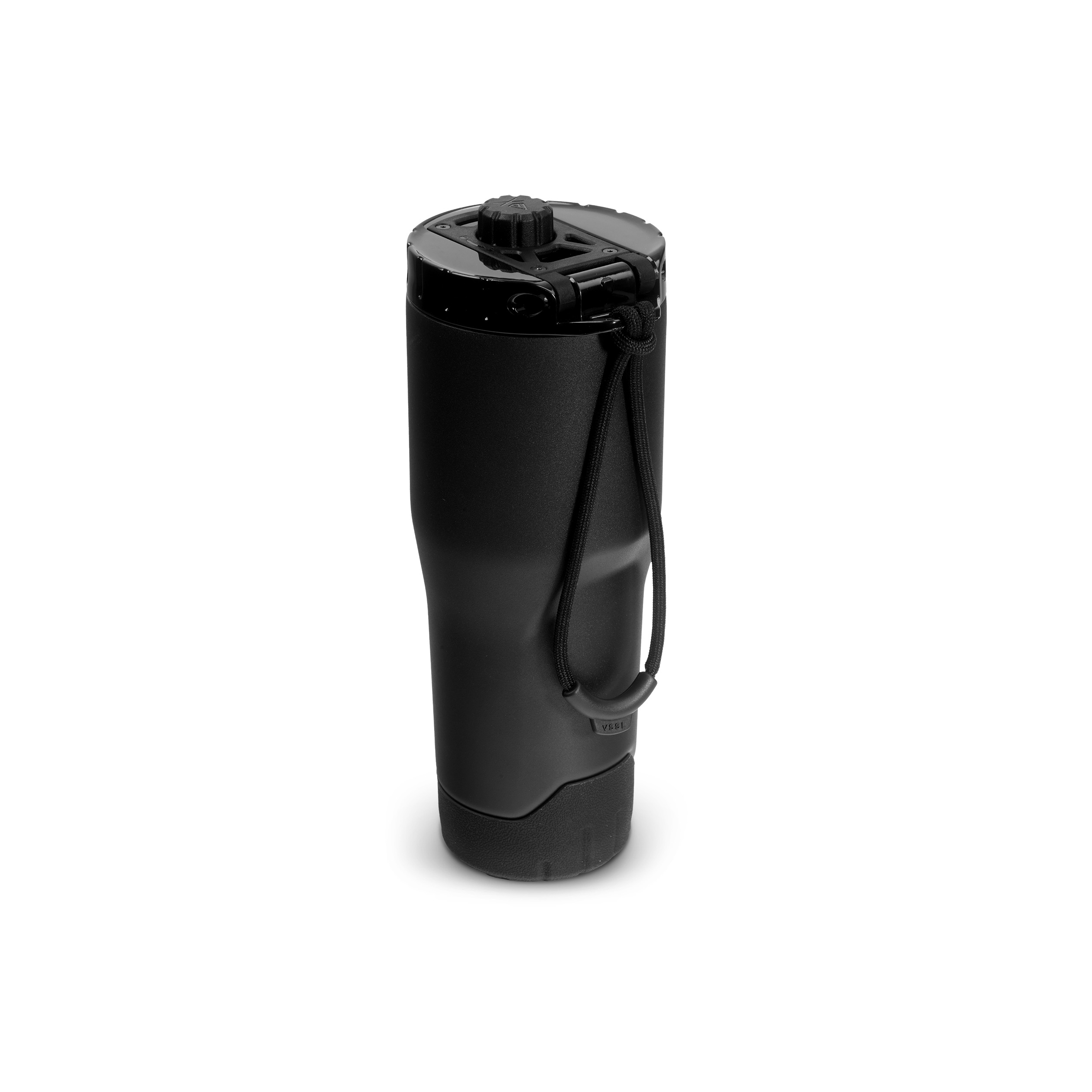 Bluetooth-Lautsprecher, schwarz, Trageschlaufe, zylindrisch