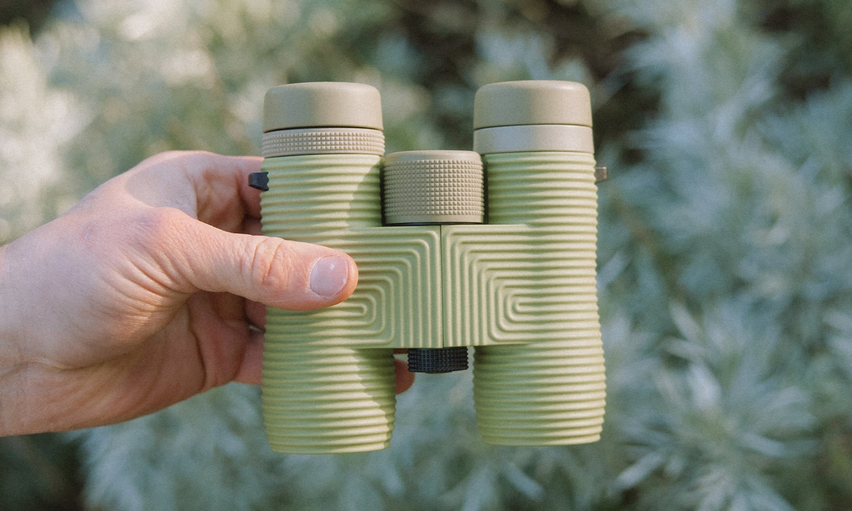 Fernglas, Kompakt, grün, Greifelement, sichtfeld