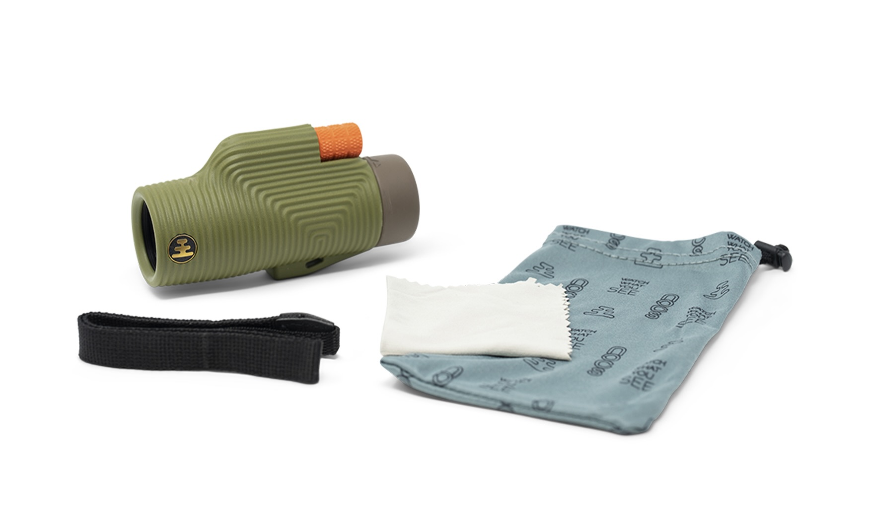 Teleskop, Fernglas?, Foldable monocular, Grün, Mit Tasche