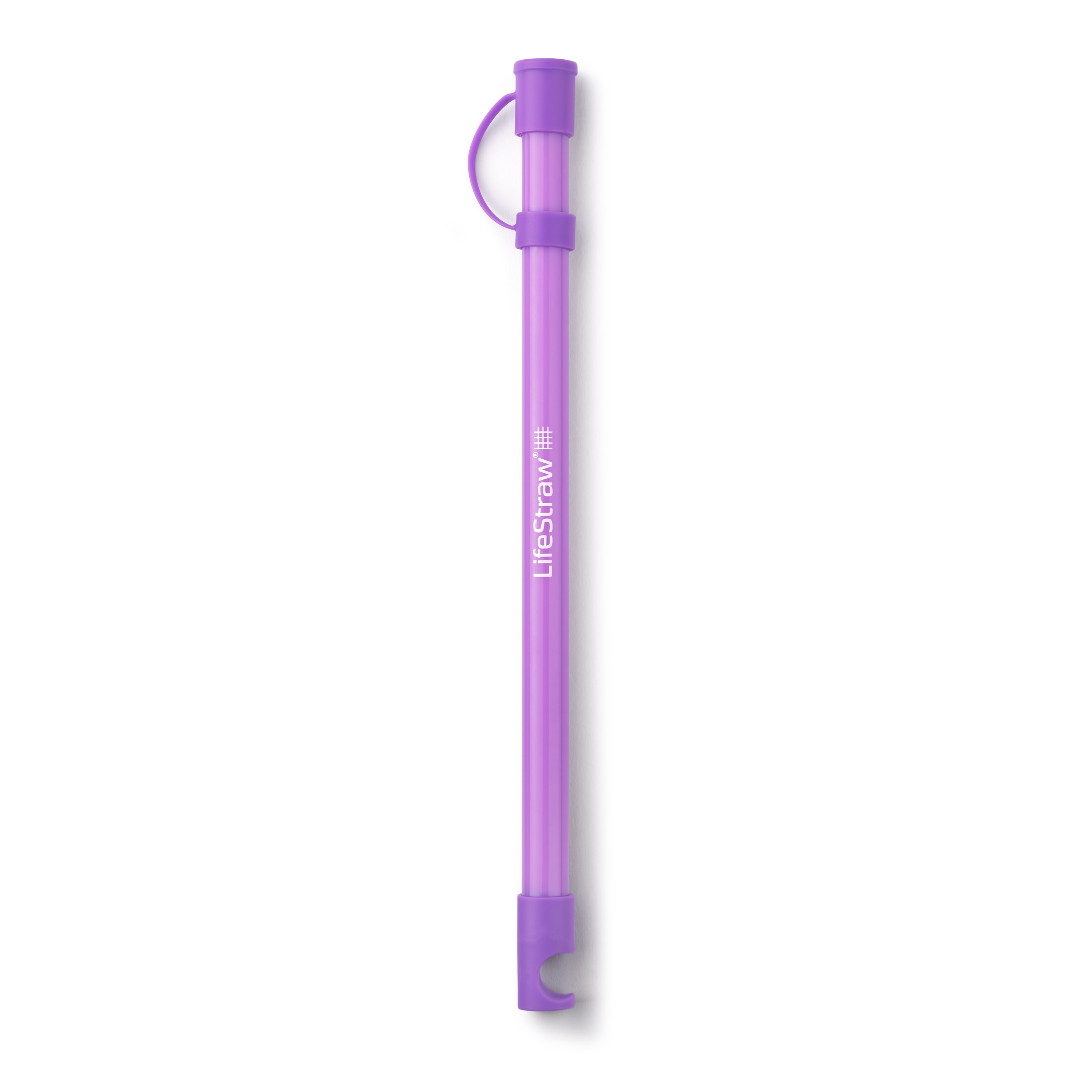 Stift, Stifthalter, Lifestraw, Trinkhalm, Lila