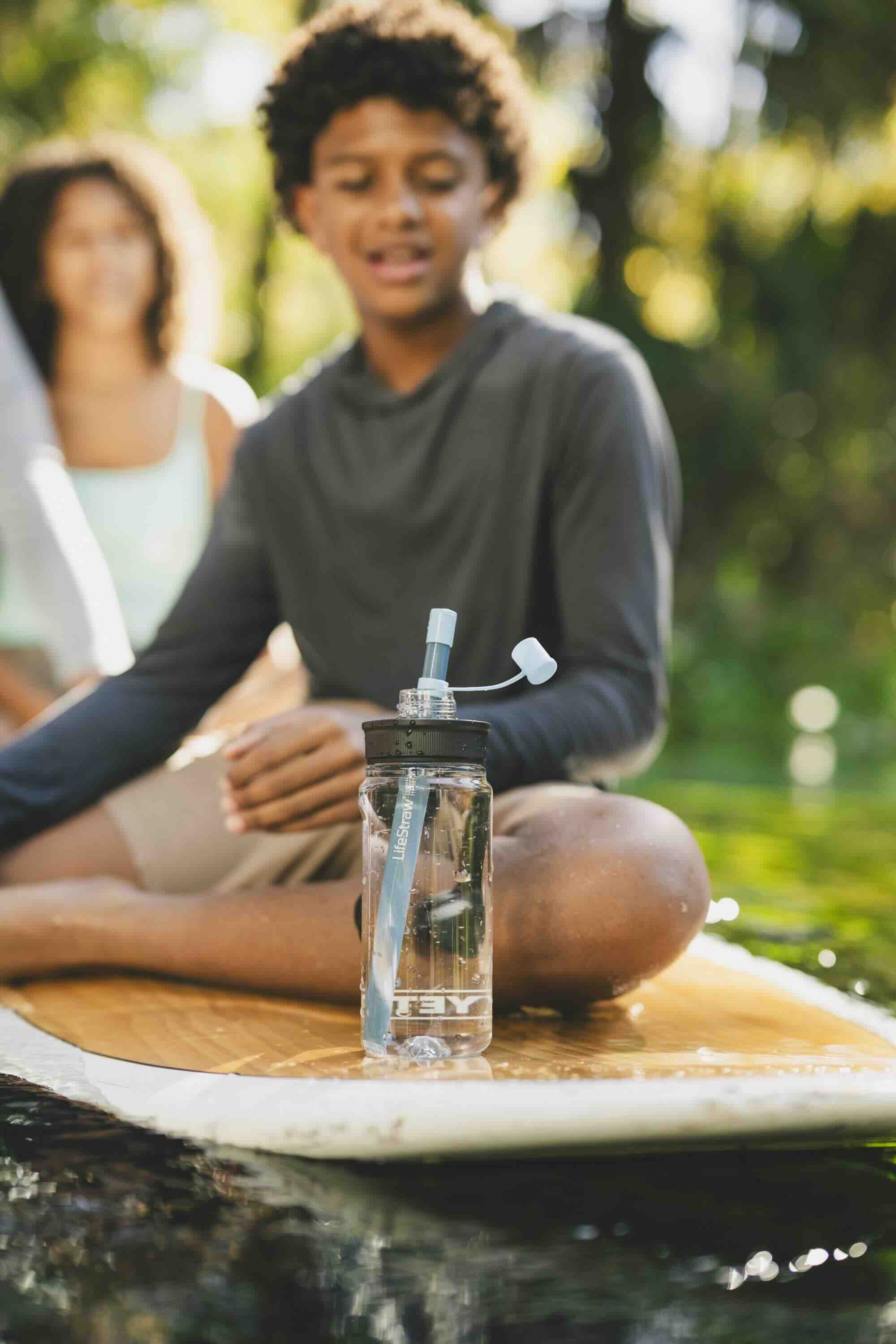 Wasserflasche, Trinkflasche, Strohhalm, Outdoor, Boarding