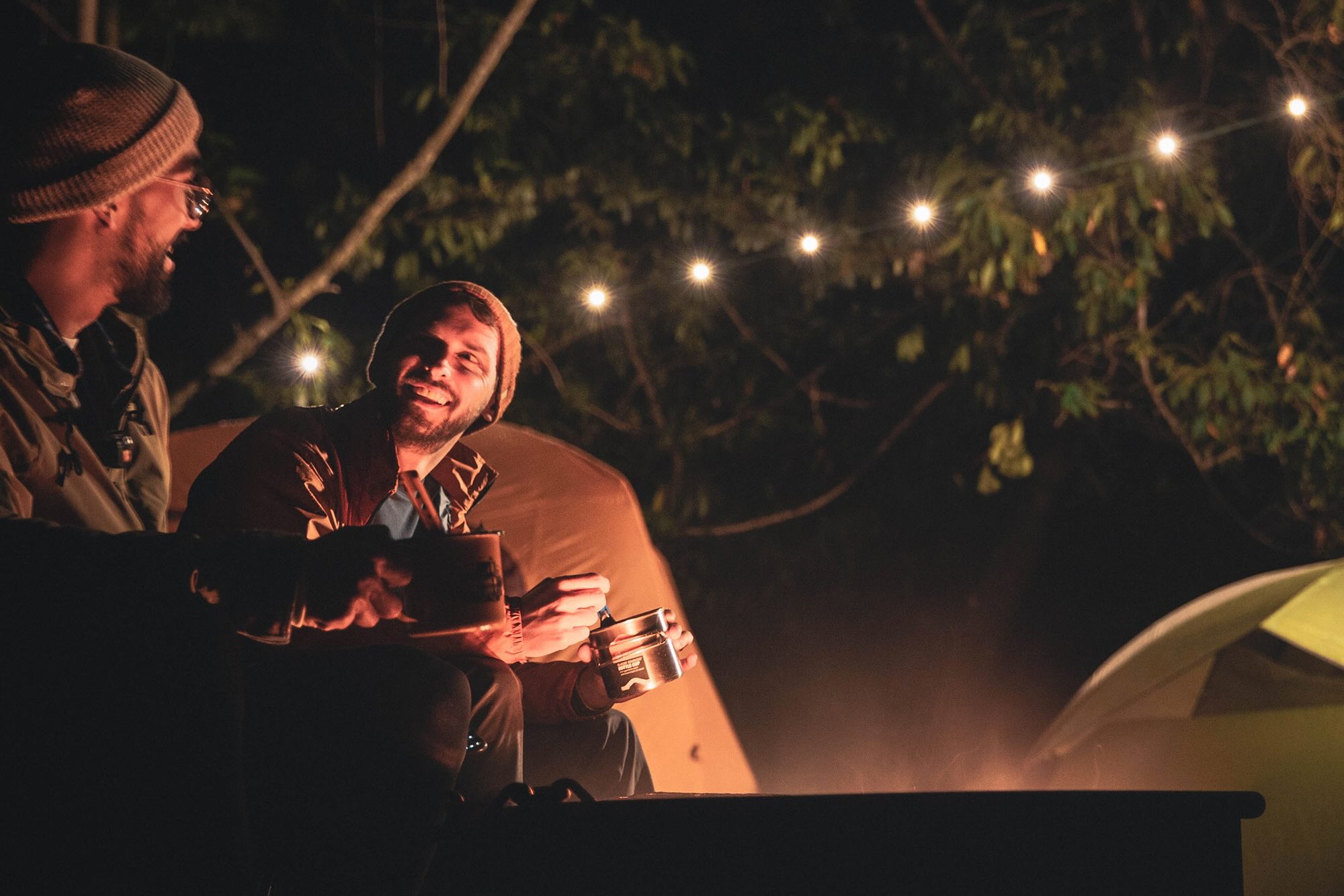 Beleuchtung, Photographie, Portrait, Nacht, Campen