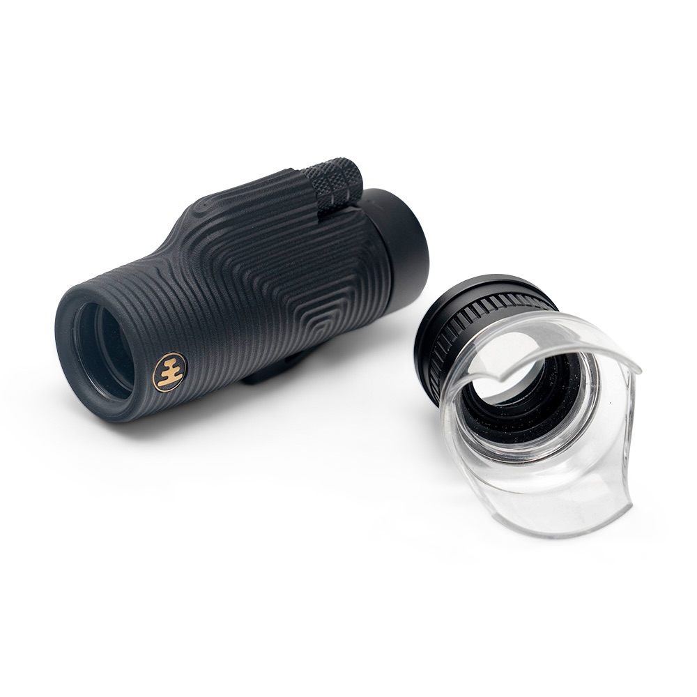 Teleskop-Okular, Glasoptik, Schwarz, Kompakt-Design, Klemmdeckel