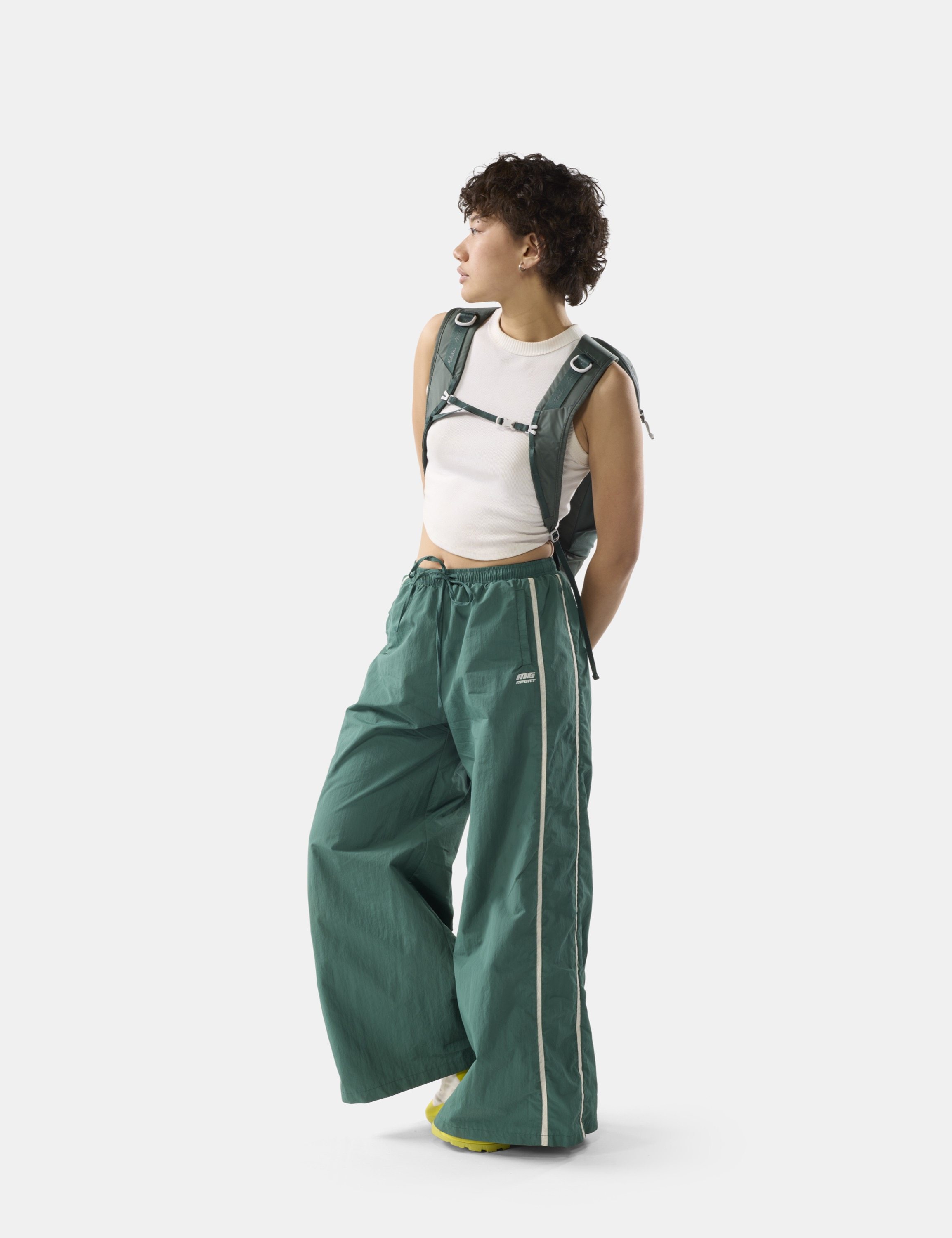 Hose, Überhose, Regenhose, Green, Breite Passform