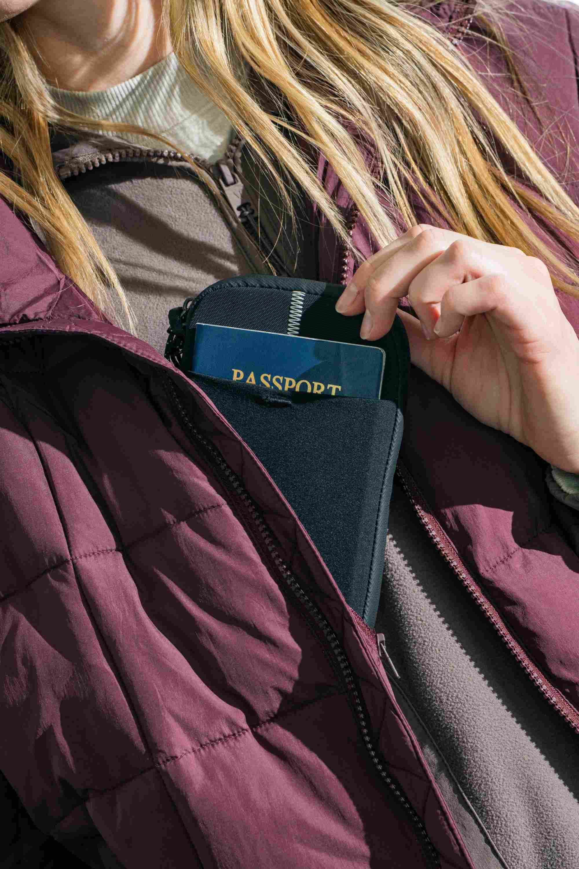 Reisepass, Passport, Geldbörse, Jacke, Camping/Outdoor