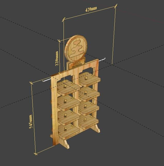 holzregal, regal, kleinregal, aussteller, shelf