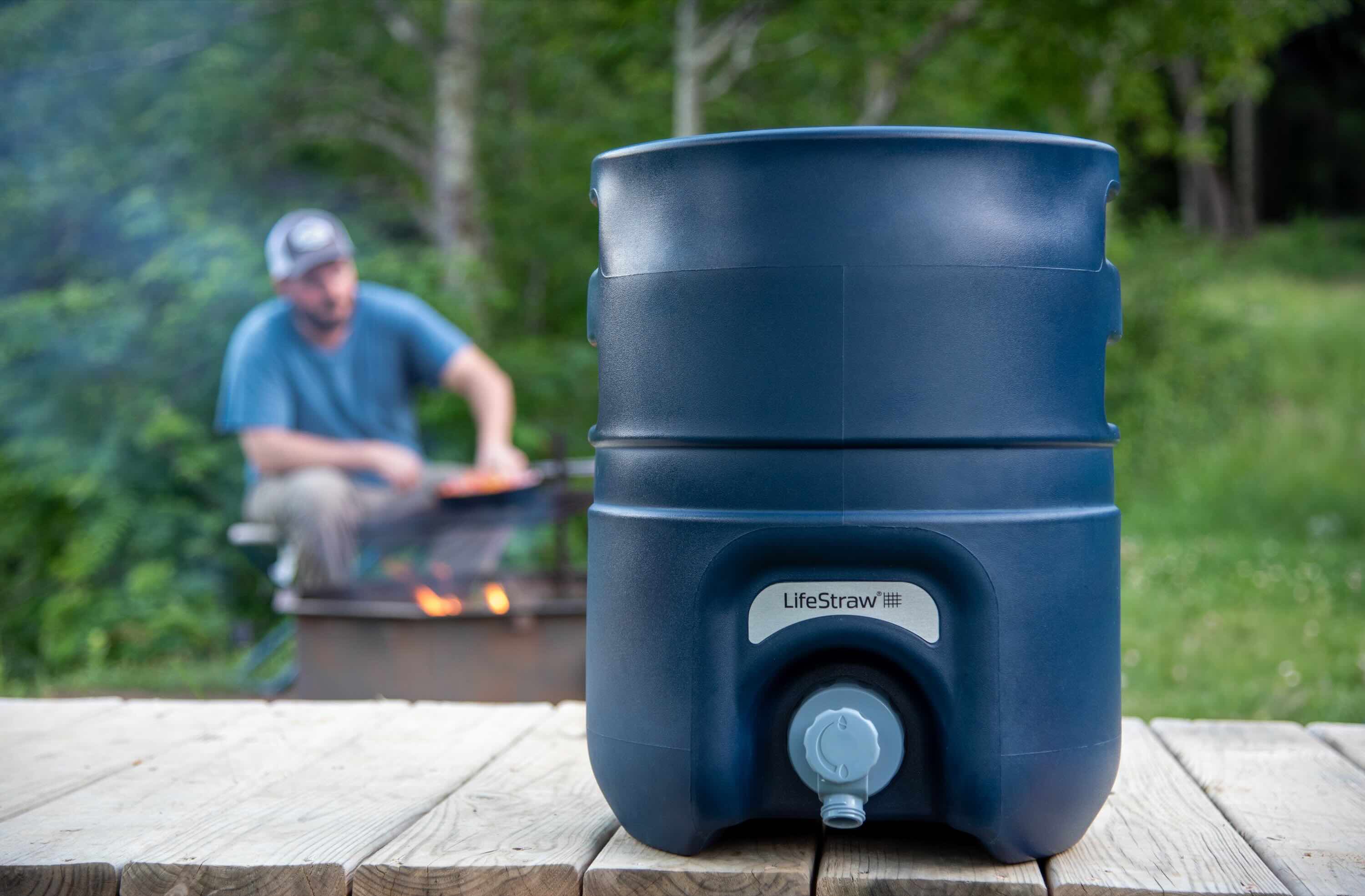 Camping, Wasserbehälter, Blau, Kanister, Outdoor-Ausrüstung