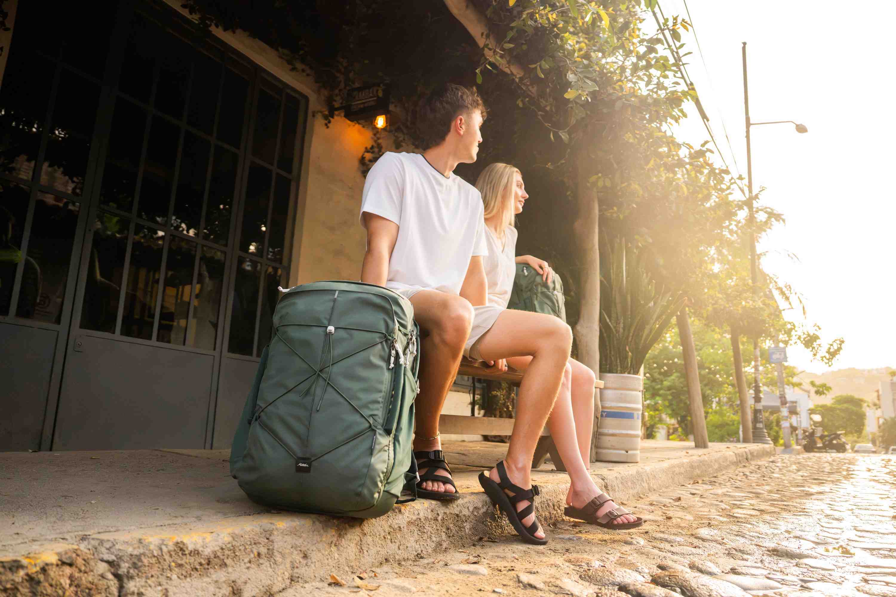 reisezubehör, rucksack, grün, groß, outdoor