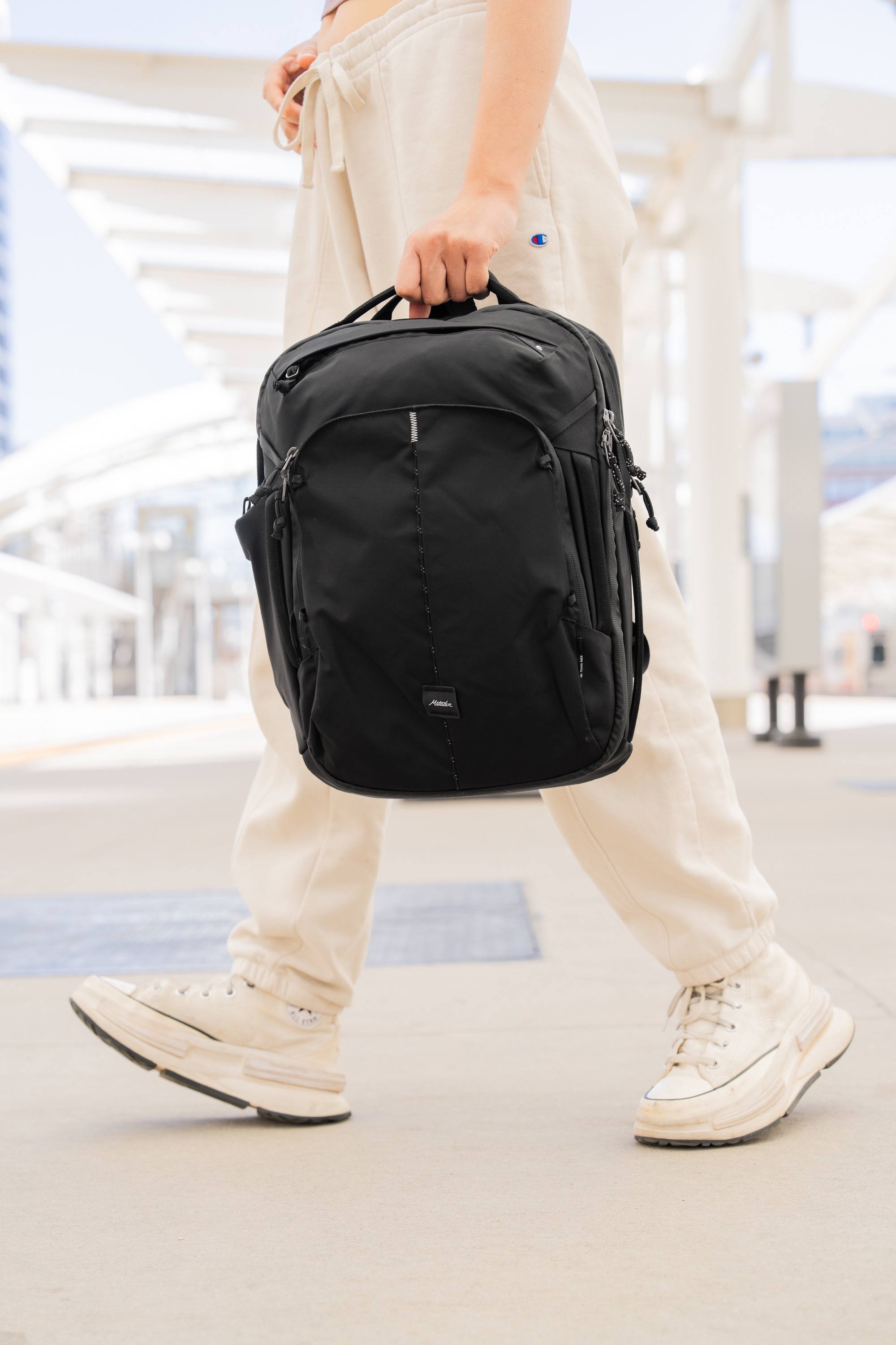 Rucksack, Schwarz, Mehrfachtaschen, Rucksack, Nylon